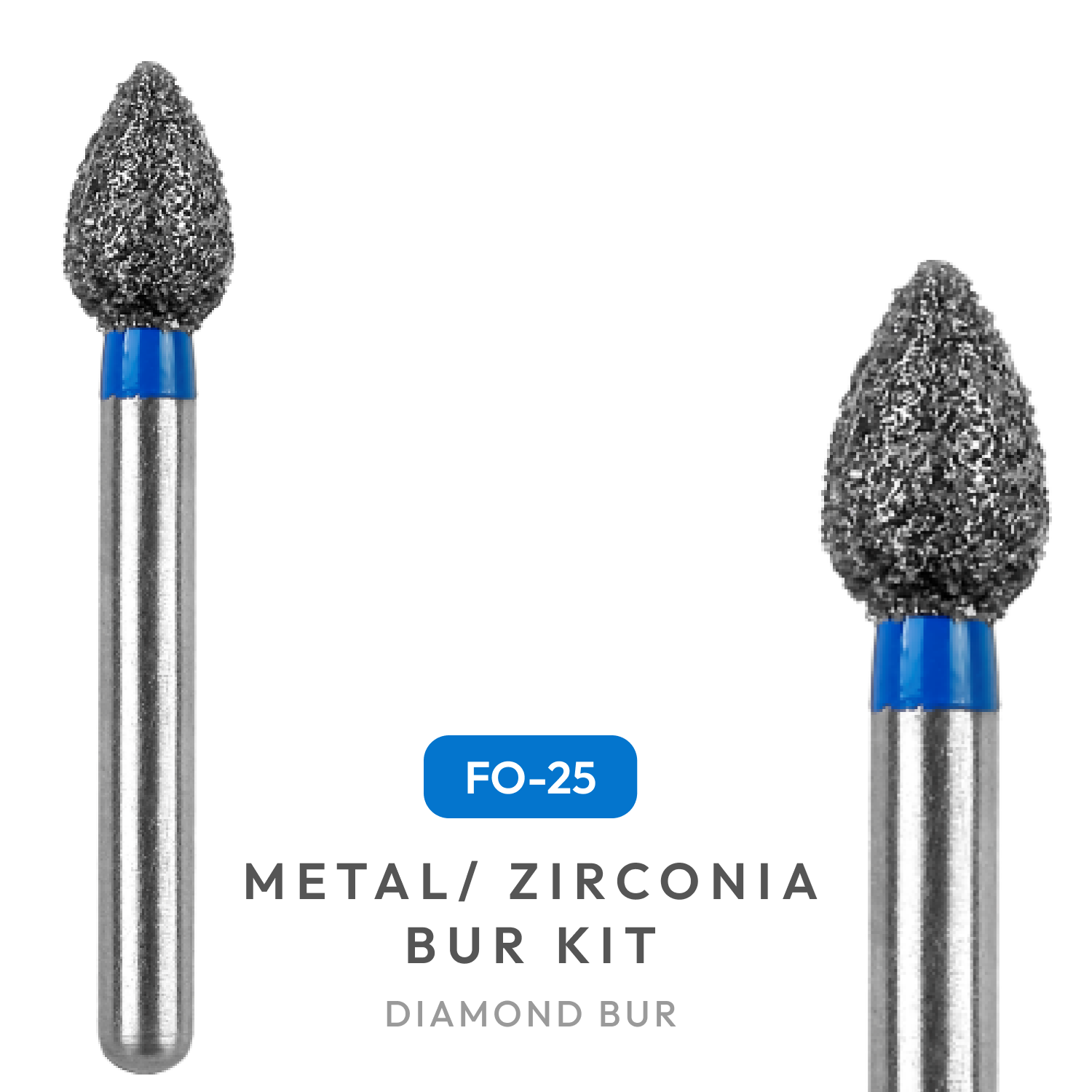 Metal/ Zirconia BUR Kit (TC-11, TR-13, EX-11, FO-25, TR-13F)