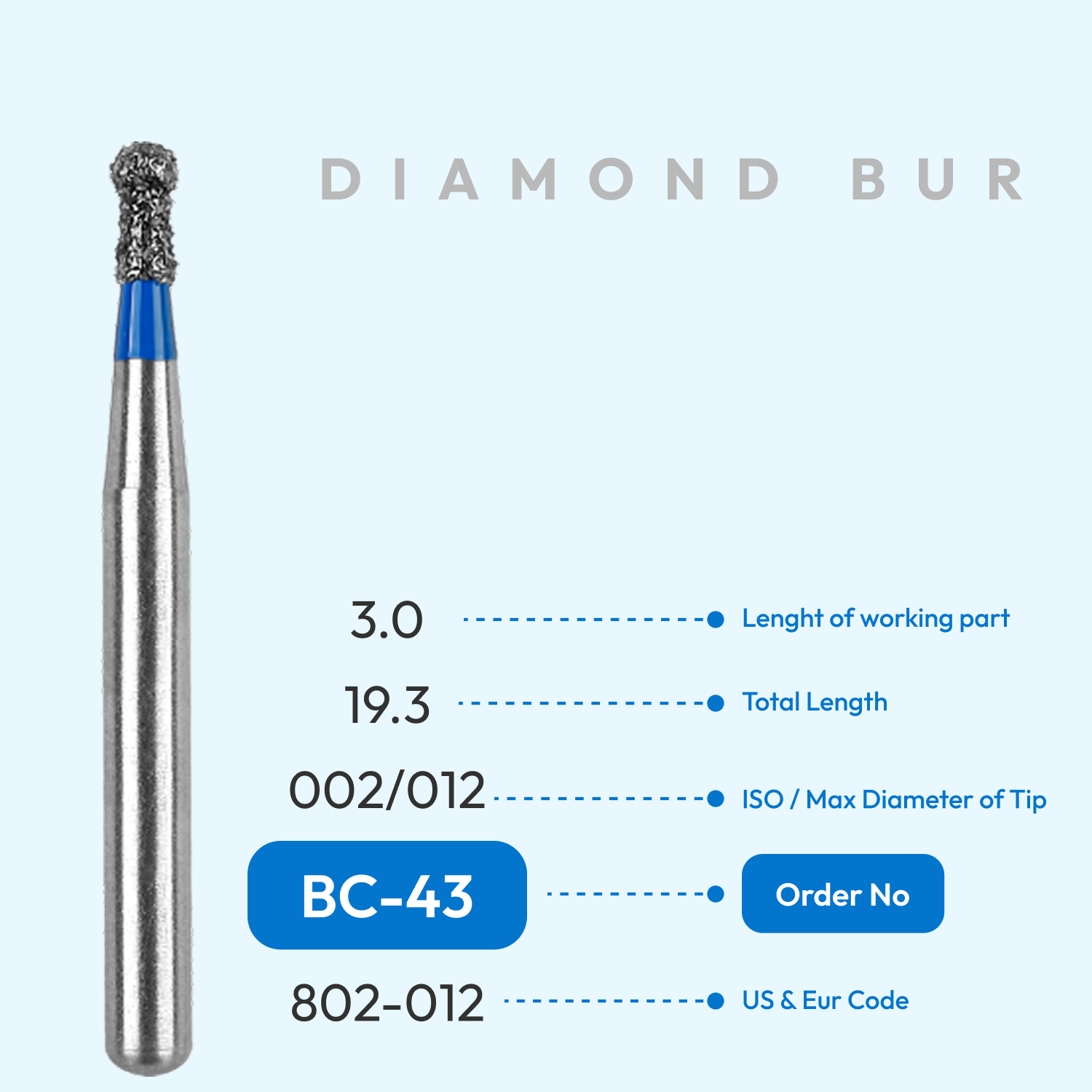 Diamond Burs BC-43