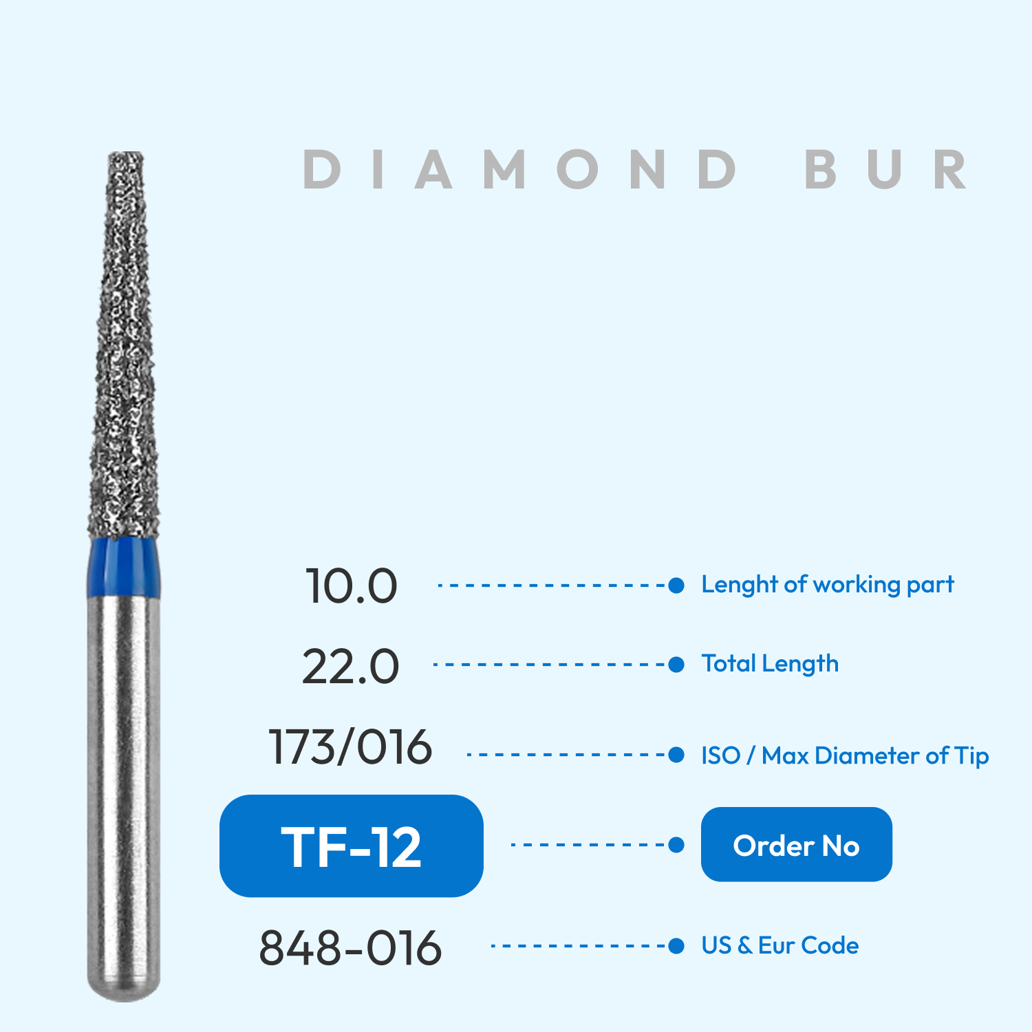 Diamond Burs TF-12