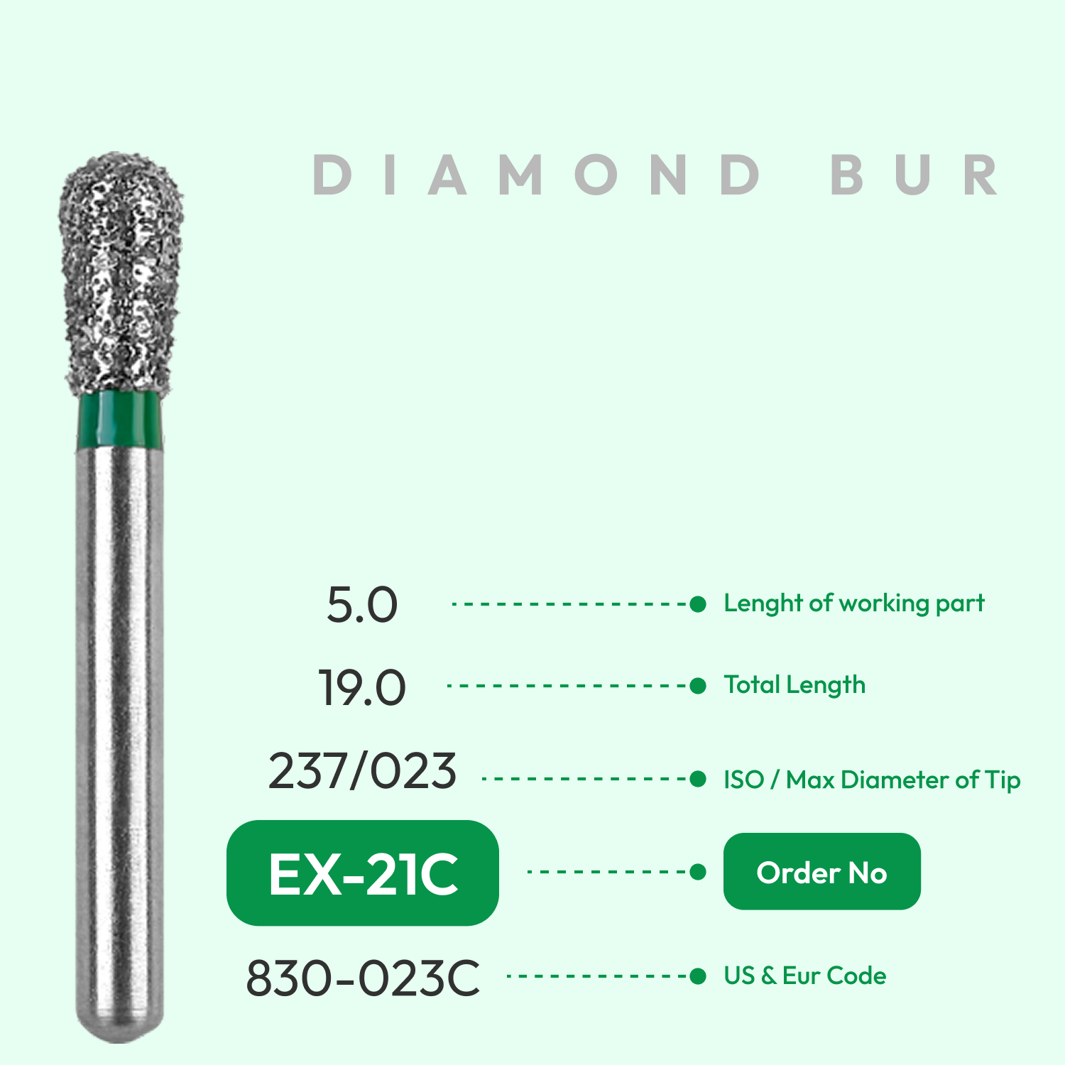 Diamond Burs EX-21C
