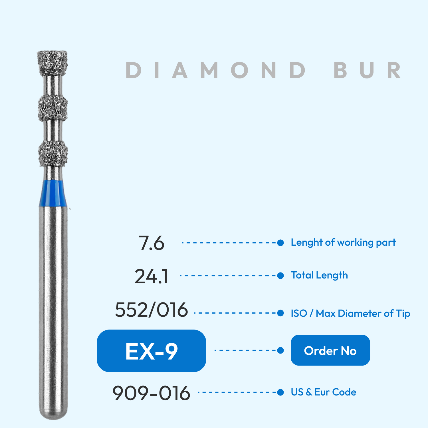 Diamond Burs EX-9