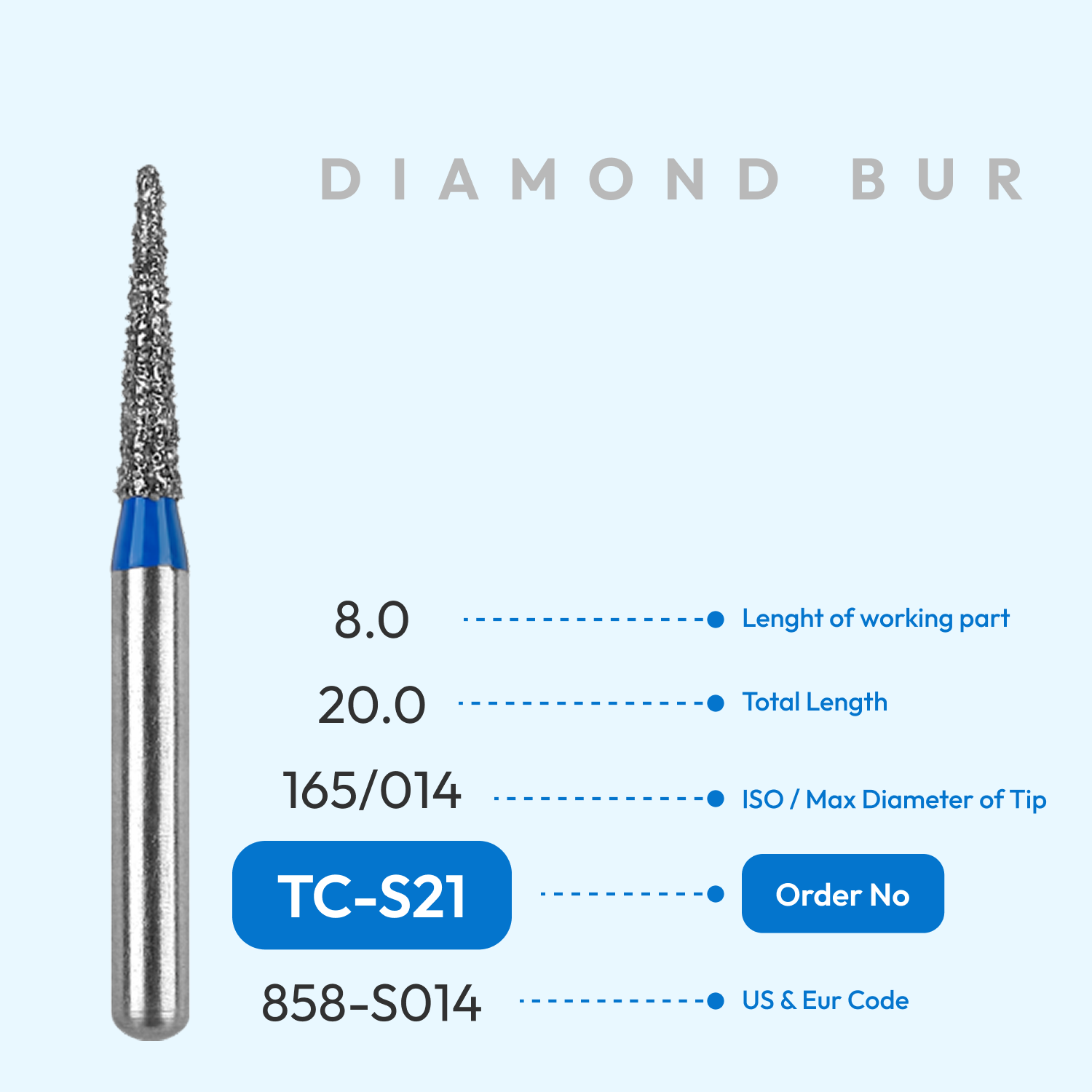 Diamond Burs TC-S21