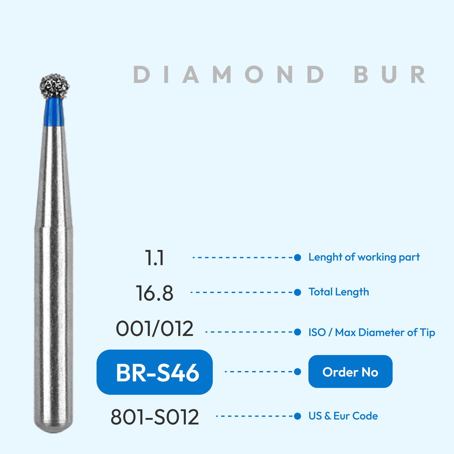 Diamond Burs BR-S46