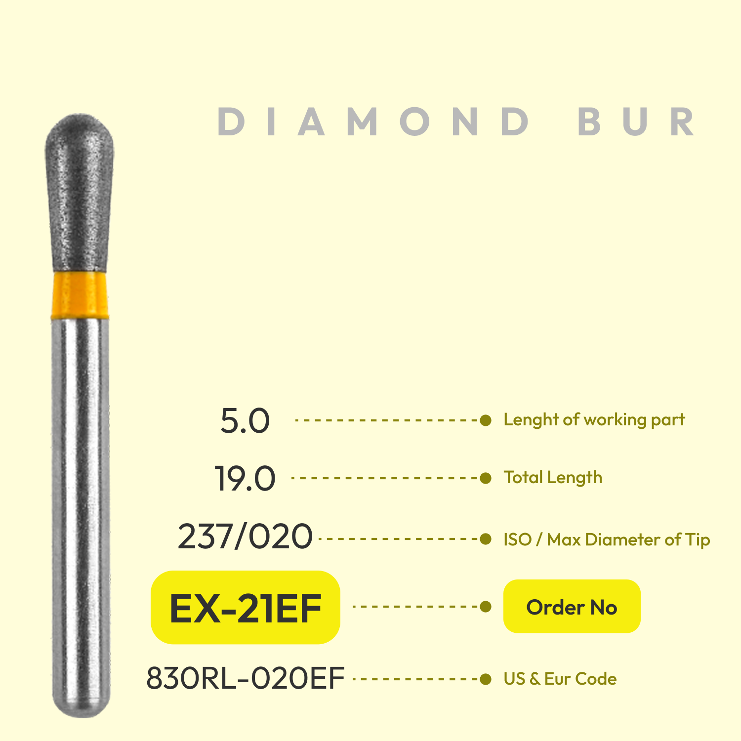 Diamond Burs EX-21EF