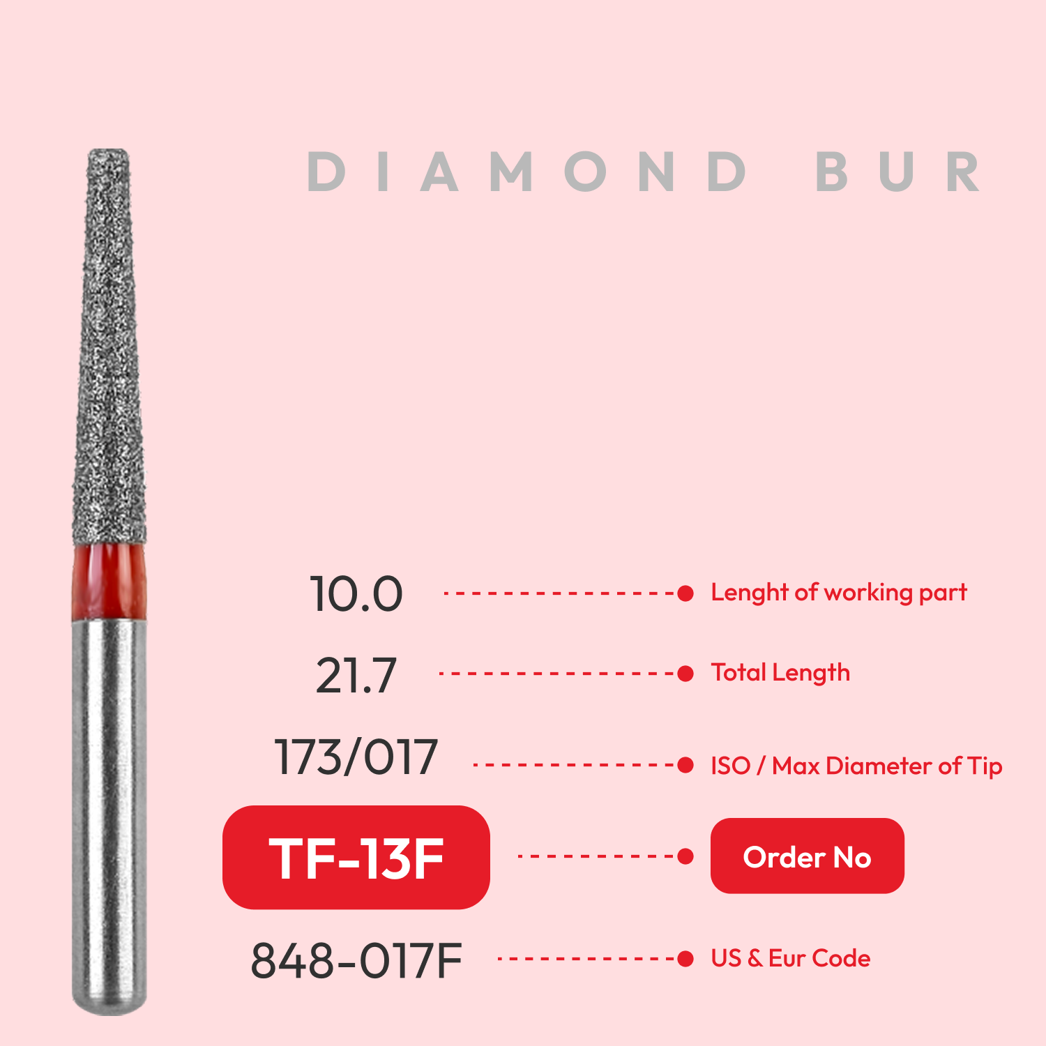Diamond Burs TF-13F