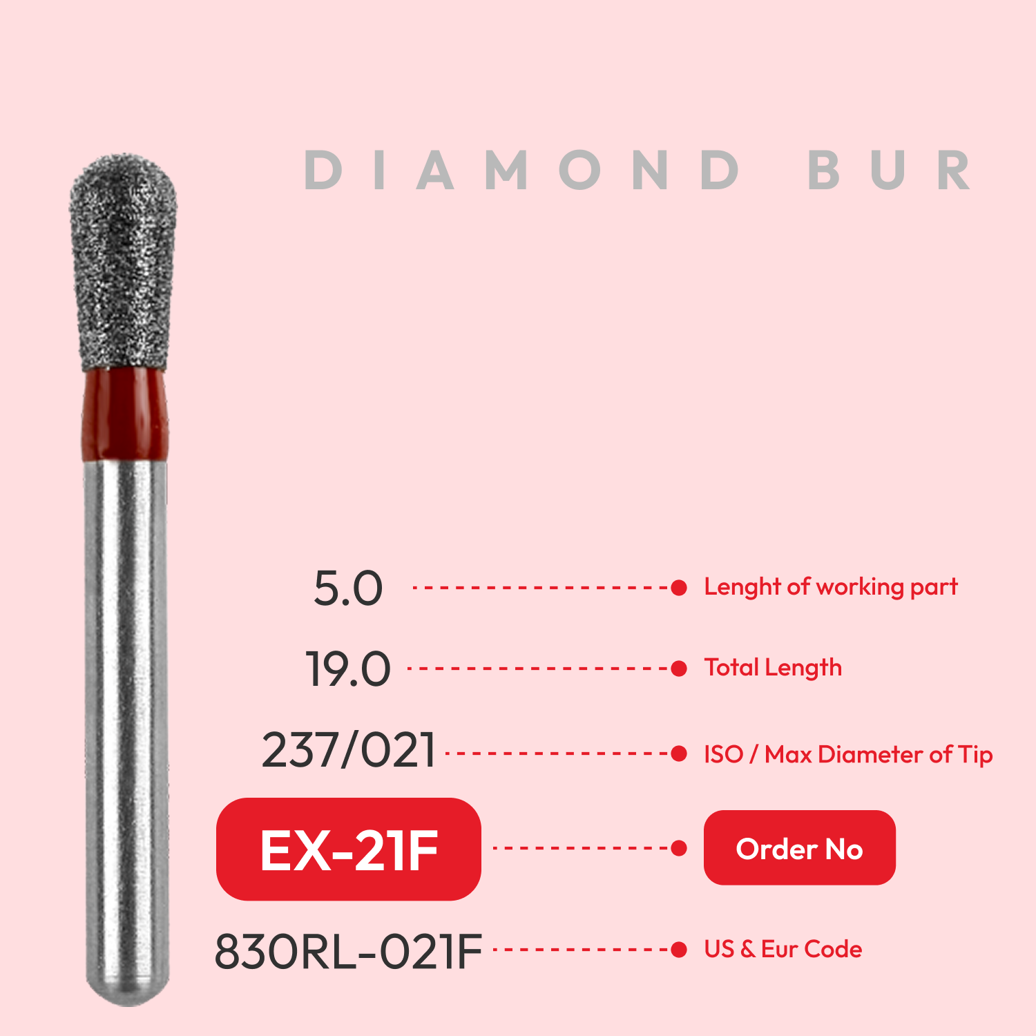 Diamond Burs EX-21F