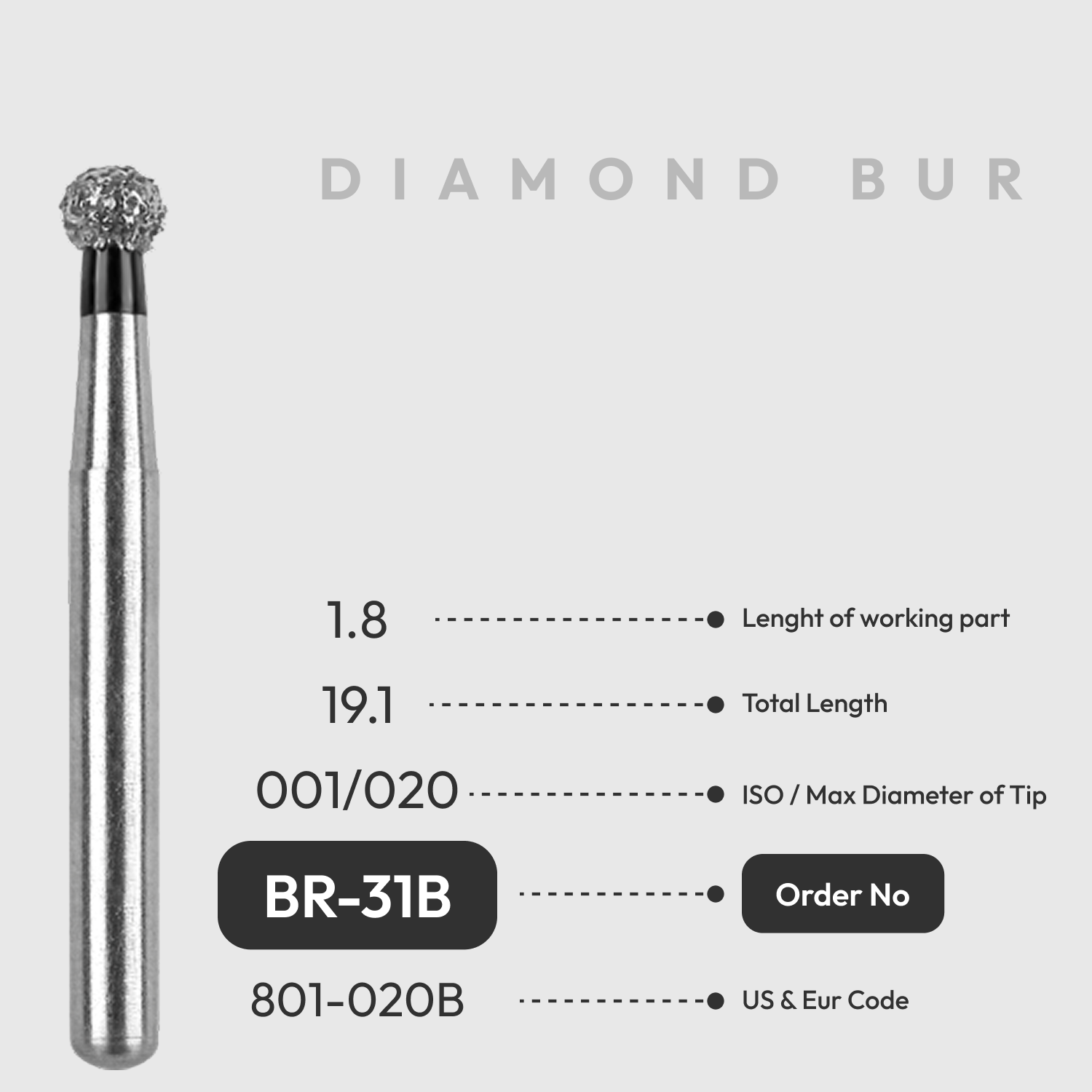 Diamond Burs BR-31B