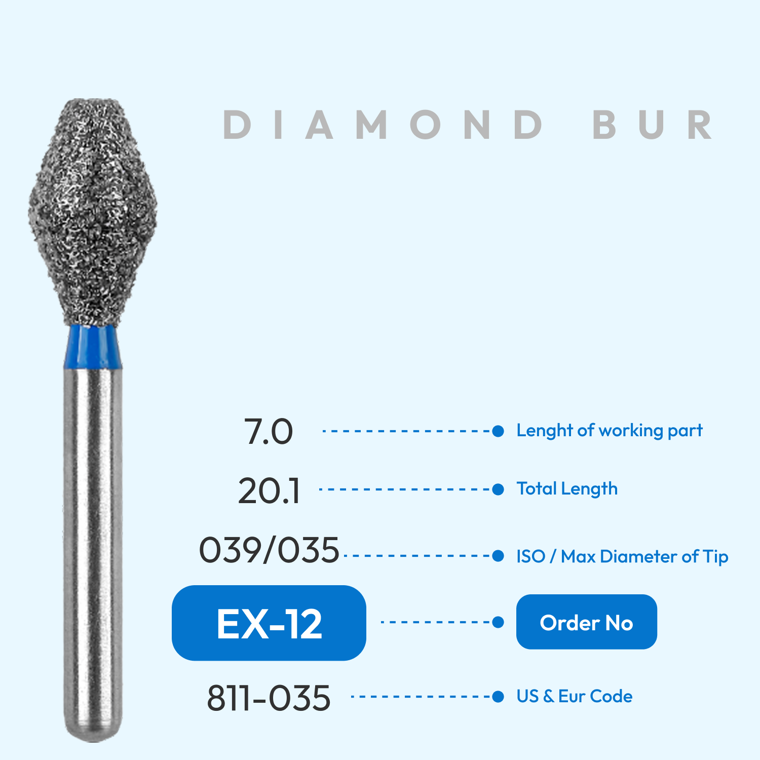 Diamond Burs EX-12