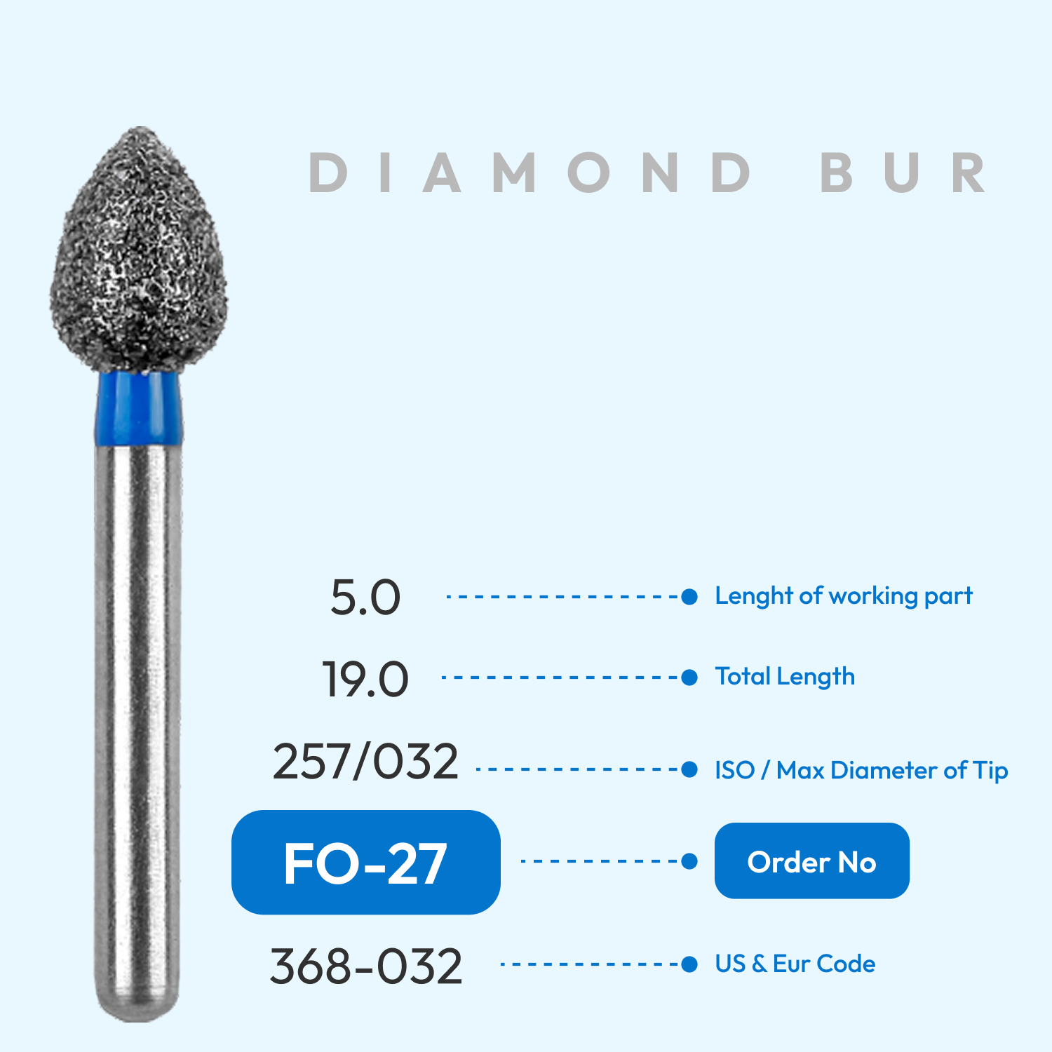 Diamond Burs FO-27