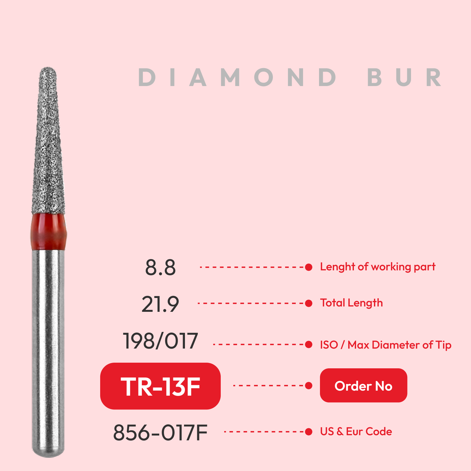 Diamond Burs TR-13F