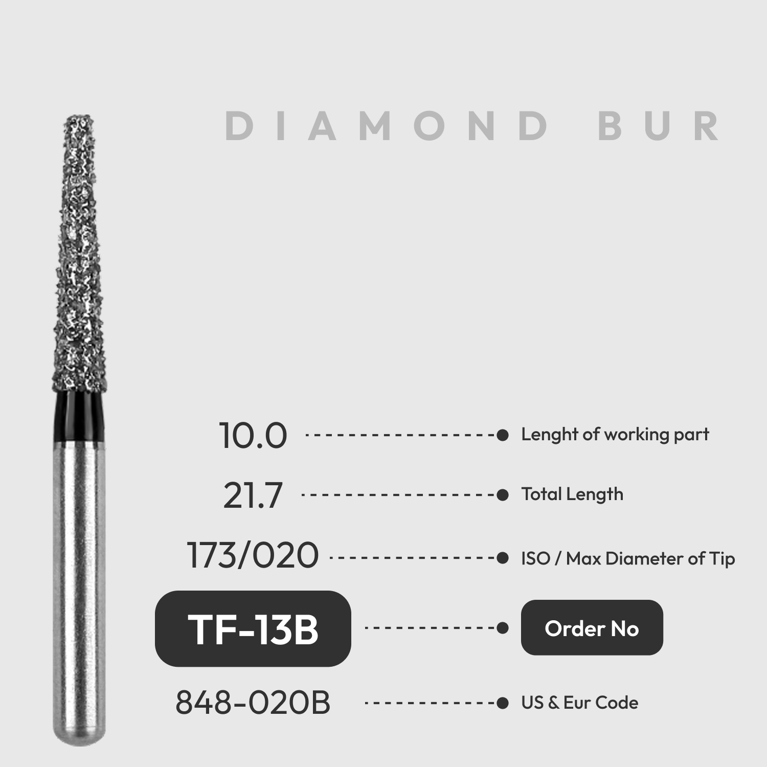 Diamond Burs TF-13B