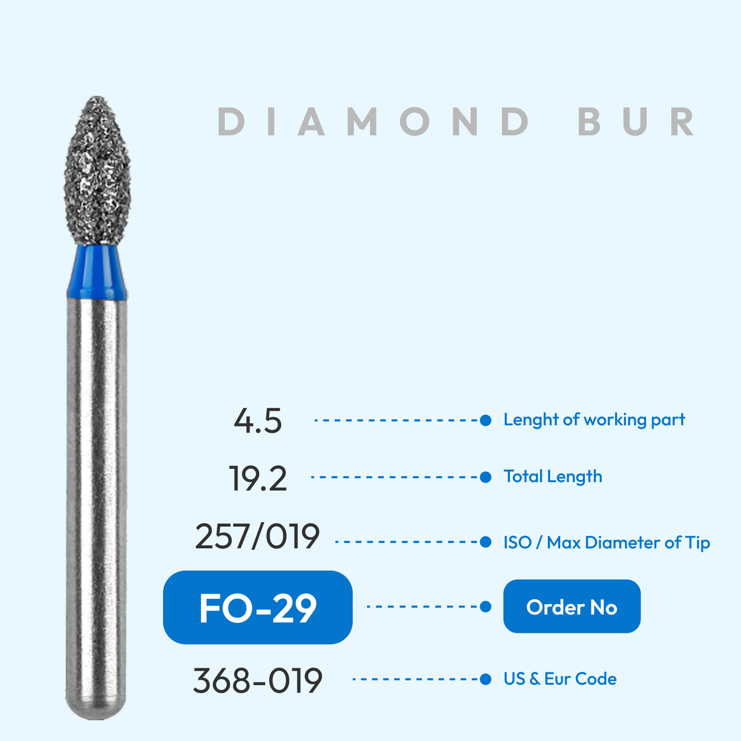 Diamond Burs FO-29