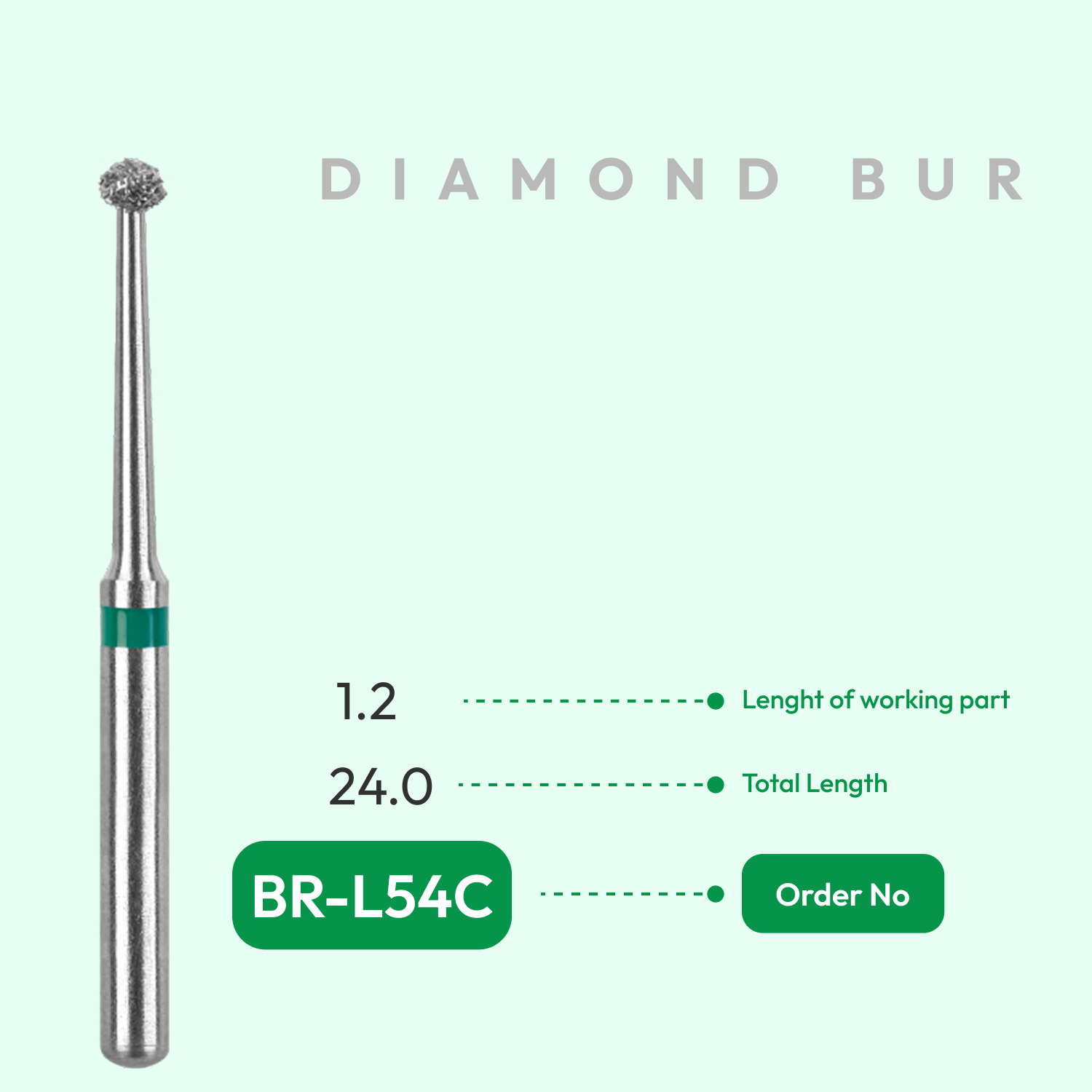 Diamond Burs BR-L54C