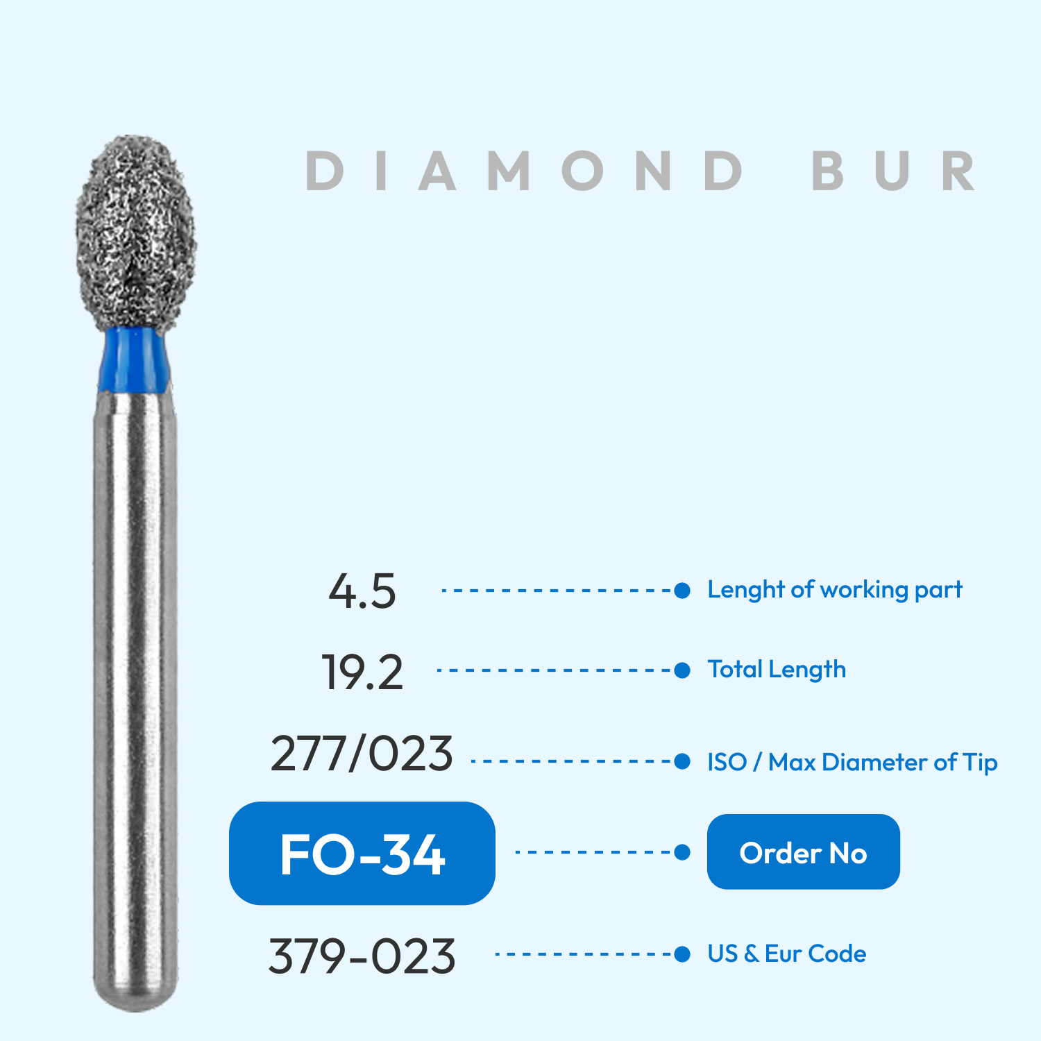 Diamond Burs FO-34