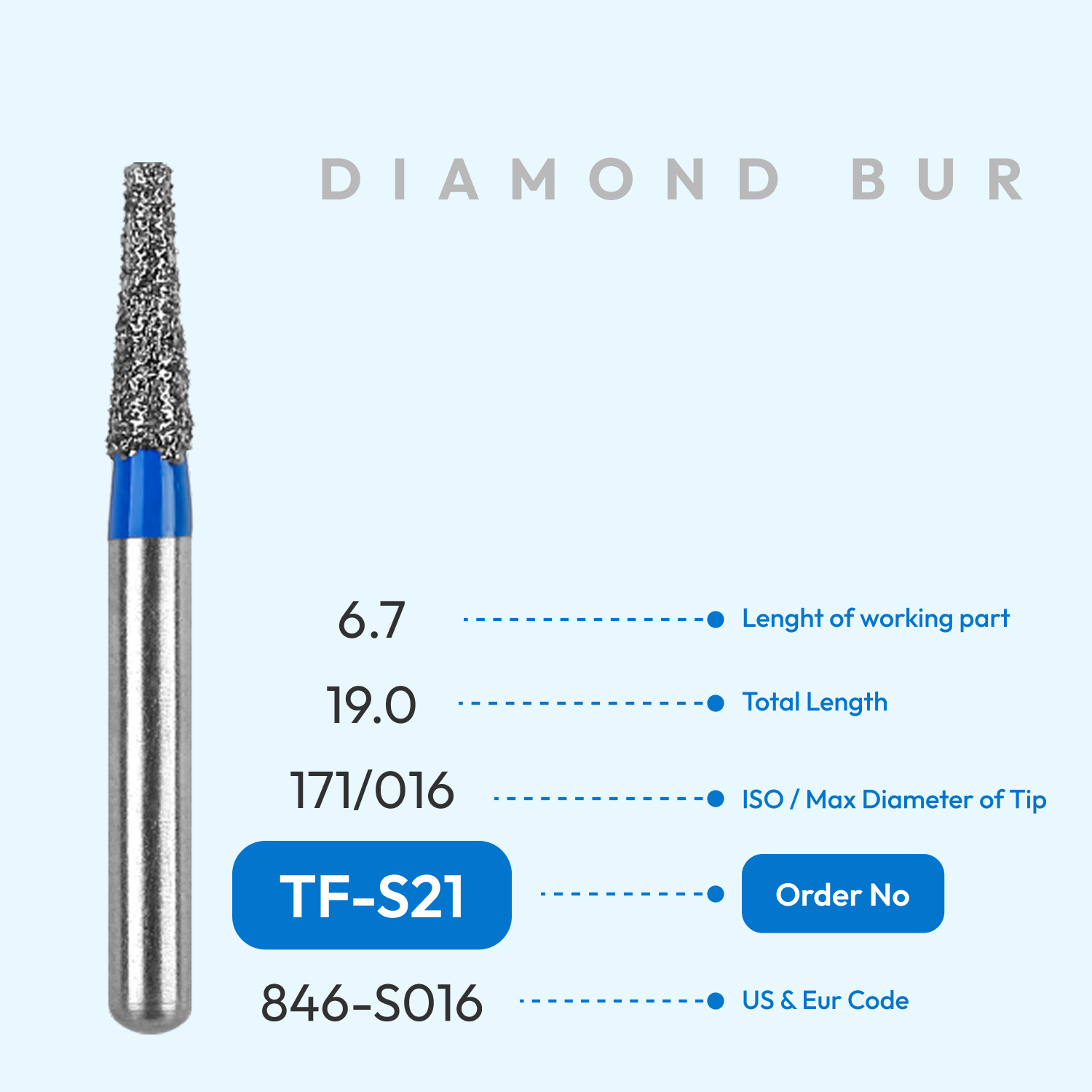 Diamond Burs TF-S21