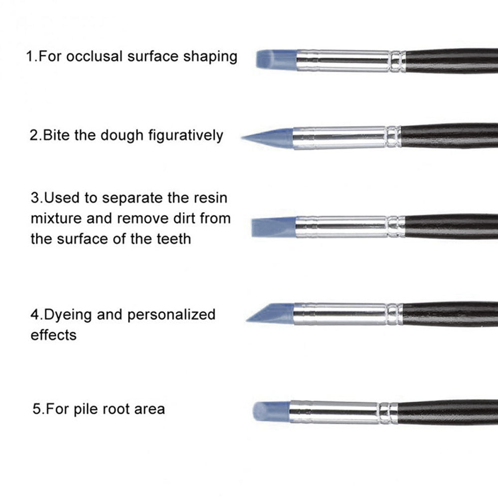 Composite Silicone Brushes Set Of 5
