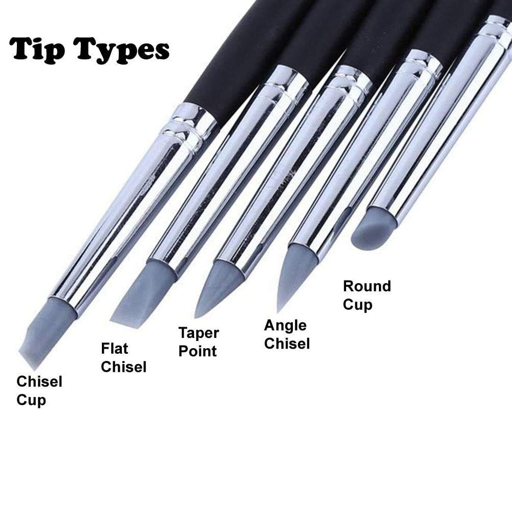 Composite Silicone Brushes Set Of 5